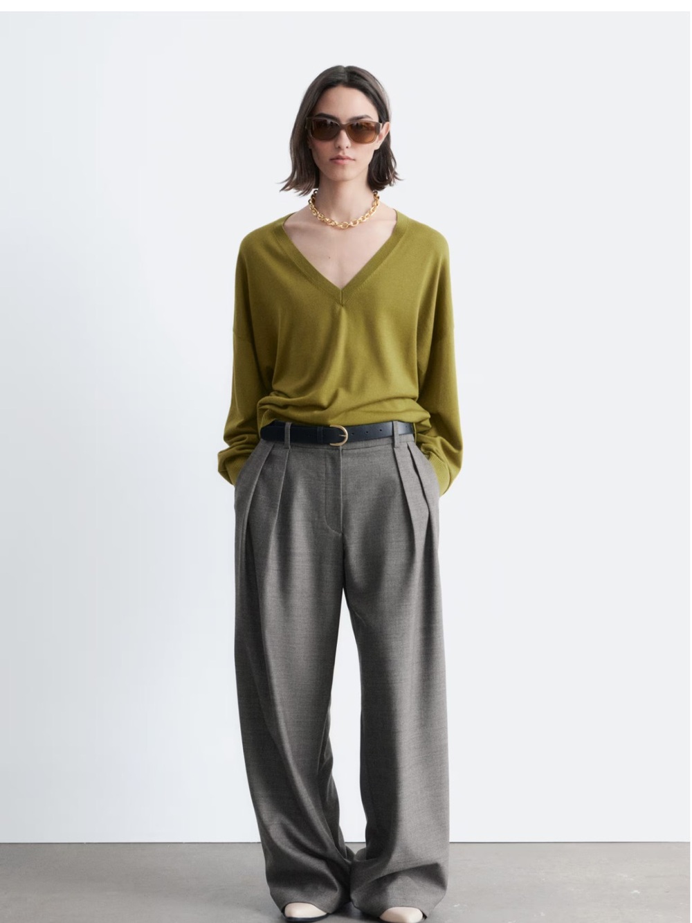 & other stories wool blend tailored Trousers